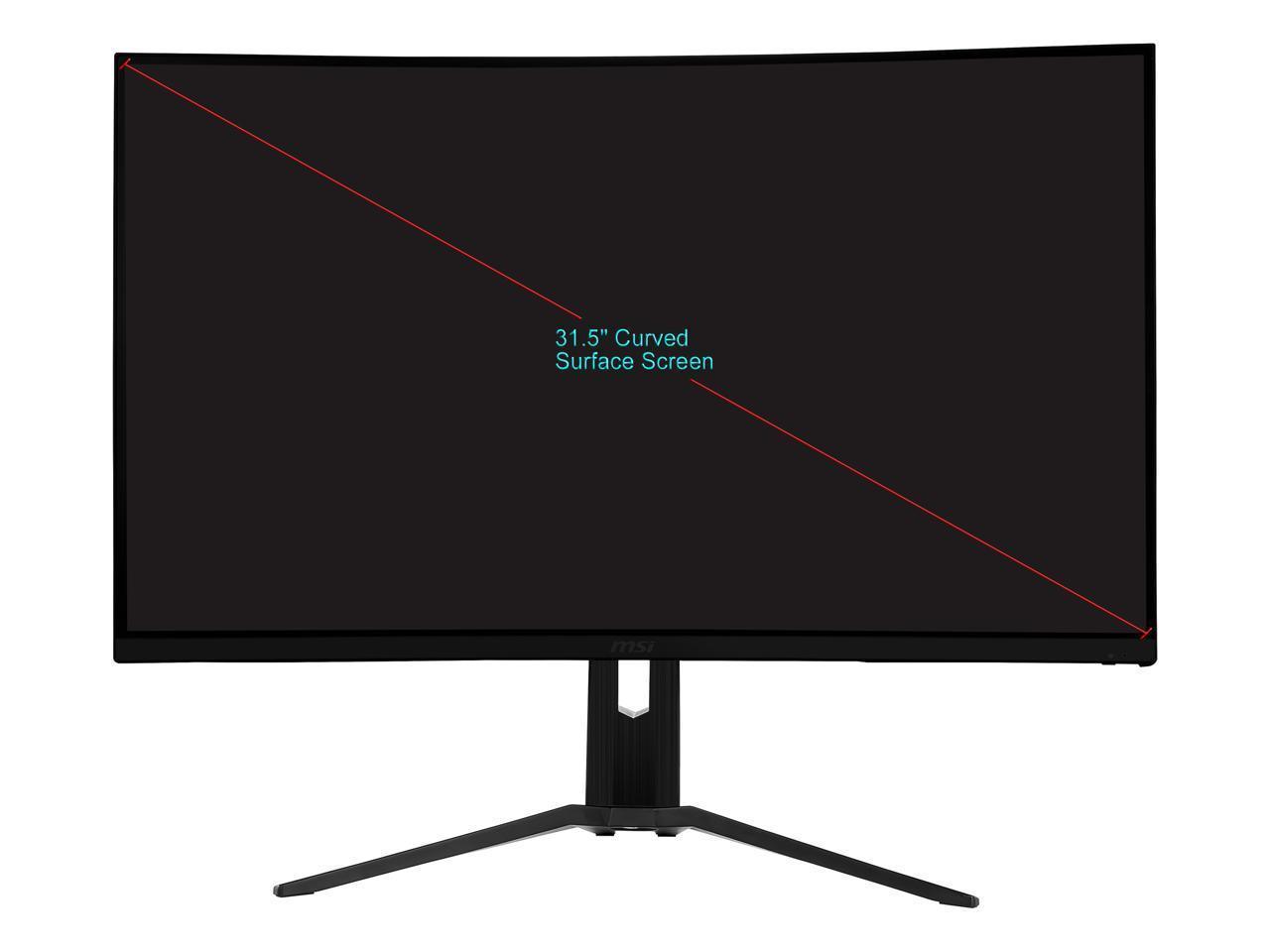 MSI Optix MAG322CQR 32-inch curved gaming monitor with WQHD resolution and sleek design.