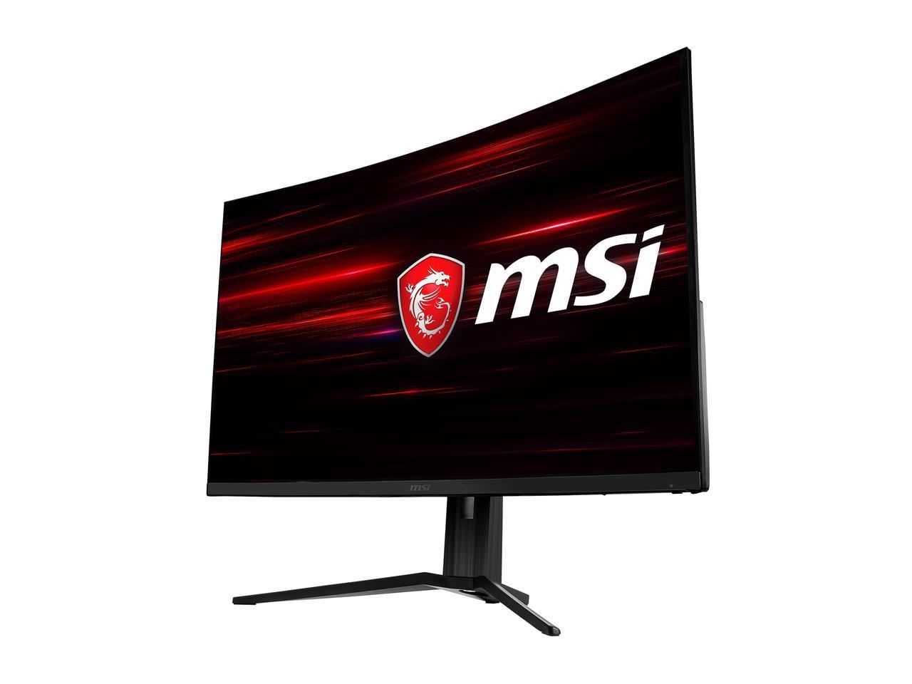 MSI Optix MAG322CQR 32-inch curved gaming monitor with WQHD resolution and sleek design.