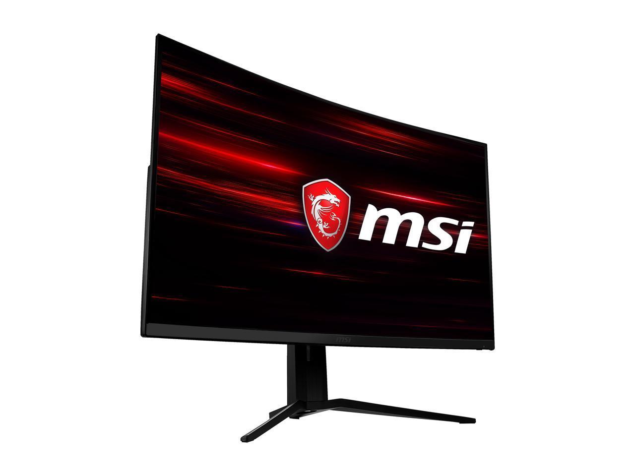 MSI Optix MAG322CQR 32-inch curved gaming monitor with WQHD resolution and sleek design.