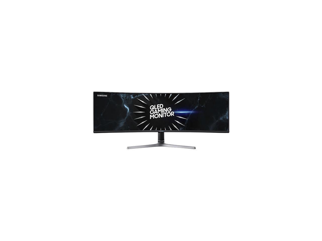 Samsung CRG9 Series C49RG90S 49-inch curved gaming monitor showcasing vibrant colors and sleek design.