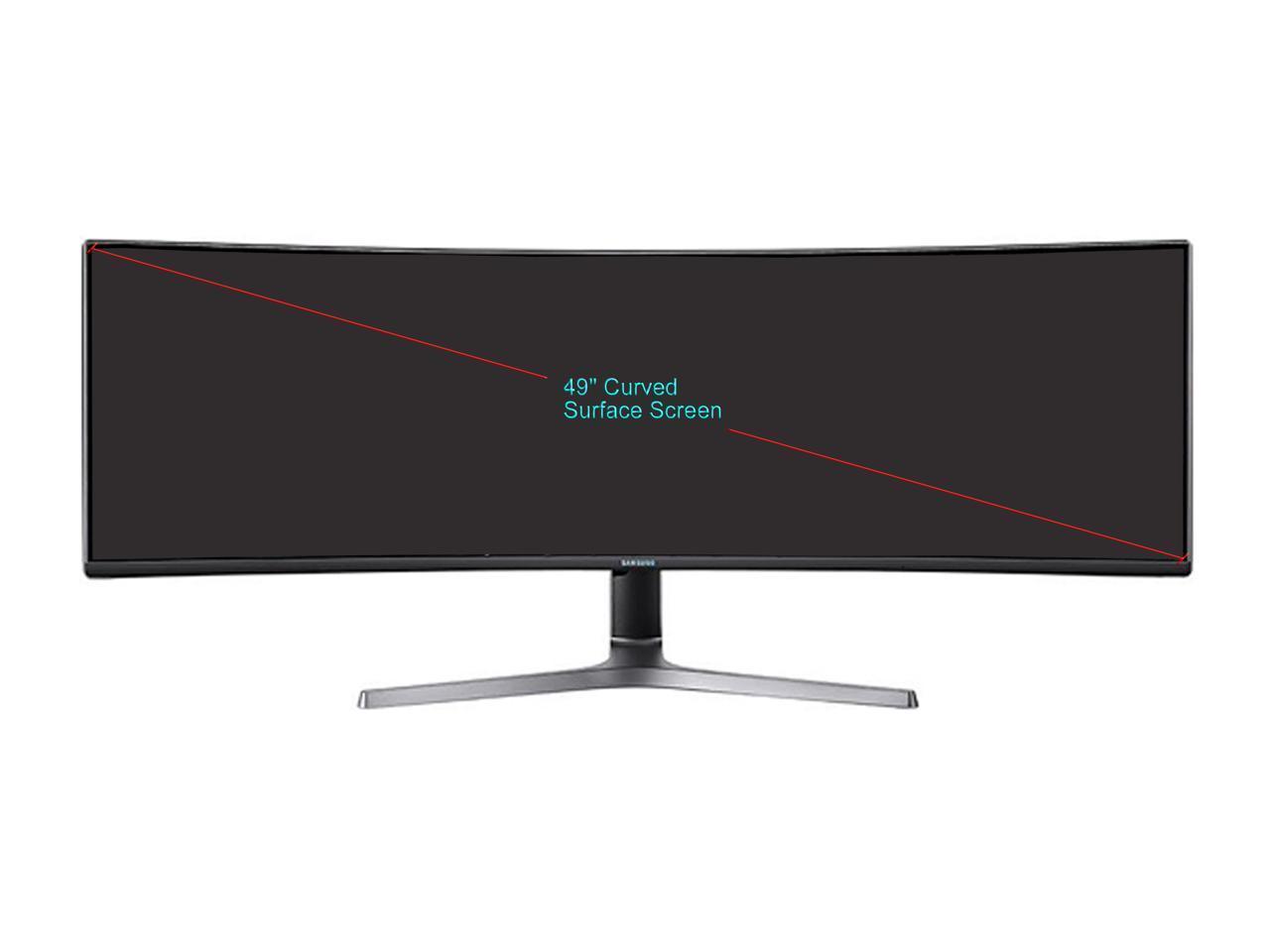 Samsung CRG9 Series C49RG90S 49-inch curved gaming monitor showcasing vibrant colors and sleek design.