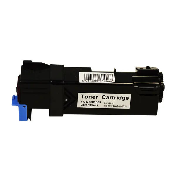 CT201303 Black Generic Toner Cartridge for Xerox C2120, showcasing its sleek design and packaging.