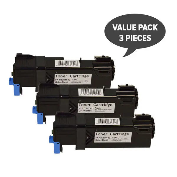 CT201632 CP305 Black Generic Toner Cartridge set of 3, featuring premium quality and compatibility with laser printers.