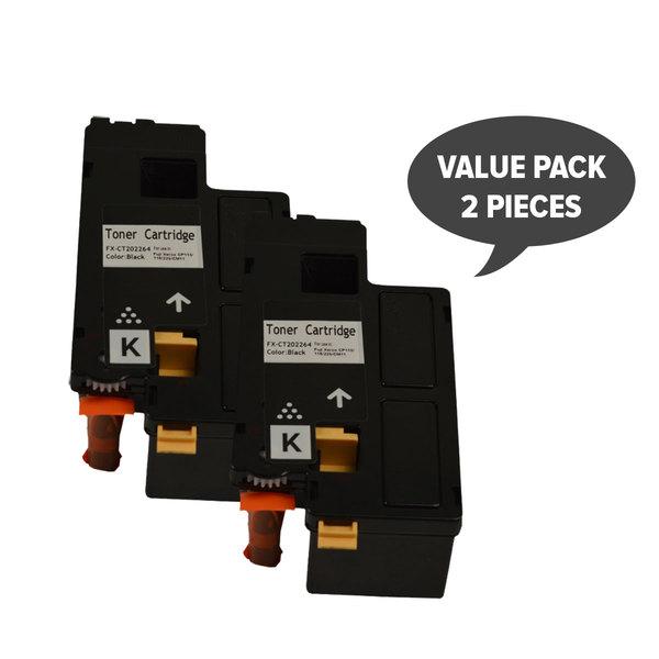 CT202264 Black Premium Generic Toner cartridges, two-pack, designed for high-quality printing.