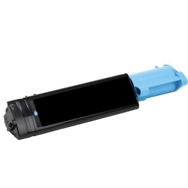 CT200650 C525 C525A Cyan Premium Generic Toner cartridge, showcasing its vibrant cyan color and remanufactured design.