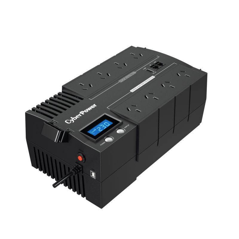 CYBERPOWER BRIC-LCD 1200VA UPS with LCD display and multiple outlets for power backup.