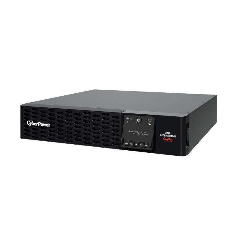 CYBERPOWER PRO Rack/Tower LCD 1500VA UPS with LCD display and multiple outlets.