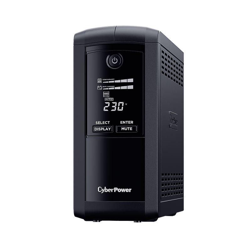 CYBERPOWER Value Pro 1000 UPS with LCD display, designed for POS stations and power protection.