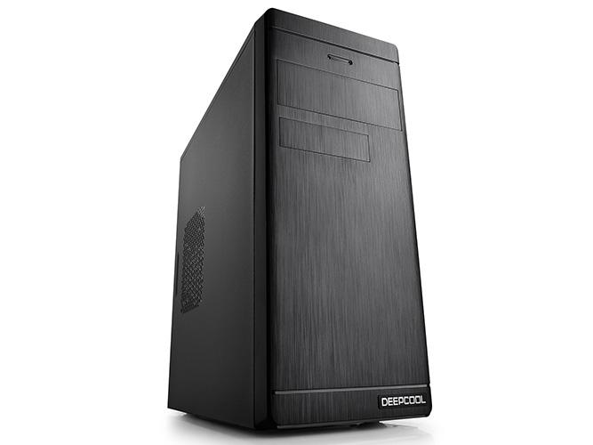 Deepcool Wave V2 Micro-ATX PC Case in black, showcasing its elegant design and compact dimensions.