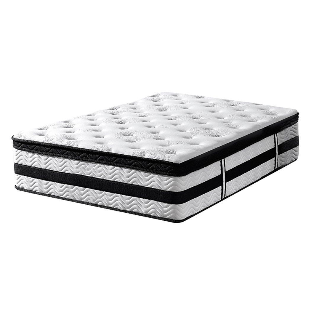 DeramZ 35CM Thickness Euro Top Egg Crate Foam Mattress in King Single, featuring a breathable bamboo cover and plush egg crate foam for ultimate comfort.