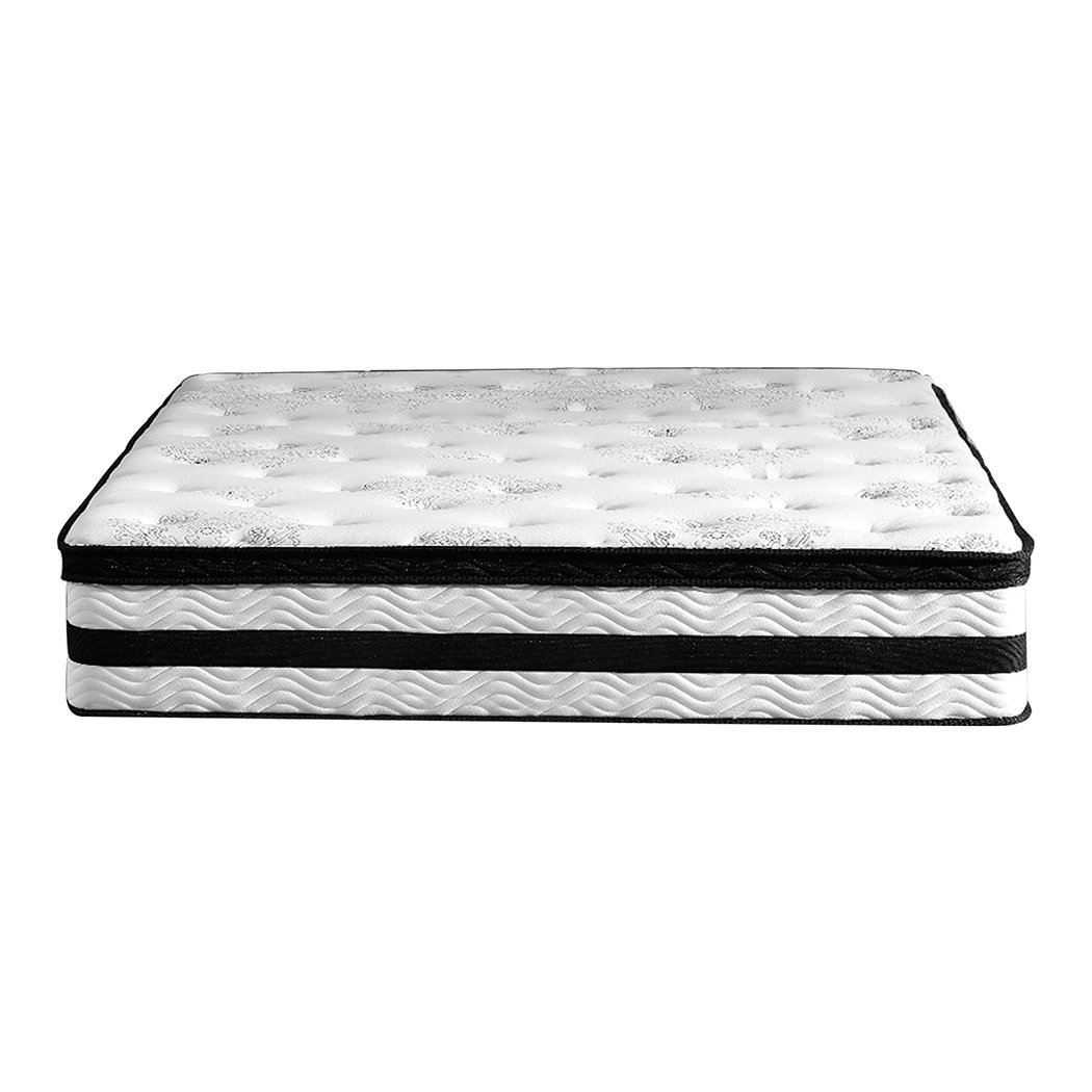 DeramZ 35CM Thickness Euro Top Egg Crate Foam Mattress in King Single, featuring a breathable bamboo cover and plush egg crate foam for ultimate comfort.