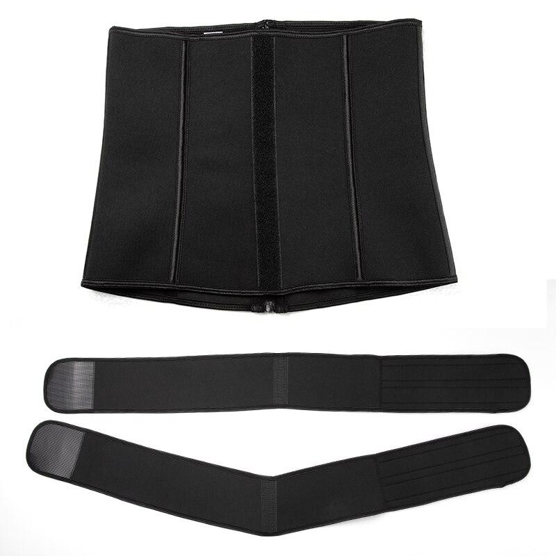 Detachable Waist Trimmer Belt designed for weight loss and fitness, featuring adjustable straps and a sleek design for men.