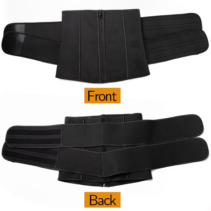 Detachable Waist Trimmer Belt designed for weight loss and fitness, featuring adjustable straps and a sleek design for men.