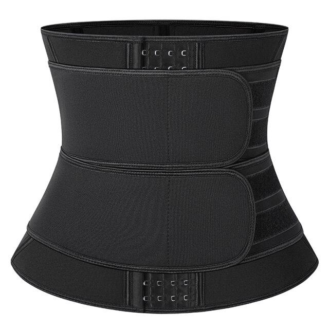 Detachable Waist Trimmer Belt designed for weight loss and fitness, featuring adjustable straps and a sleek design for men.