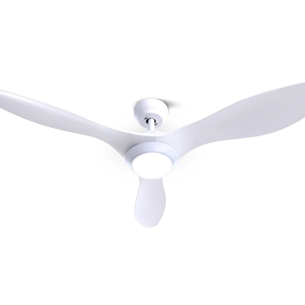 Devanti 52'' Ceiling Fan with Light featuring remote control, three blades, and modern design suitable for indoor and outdoor use.