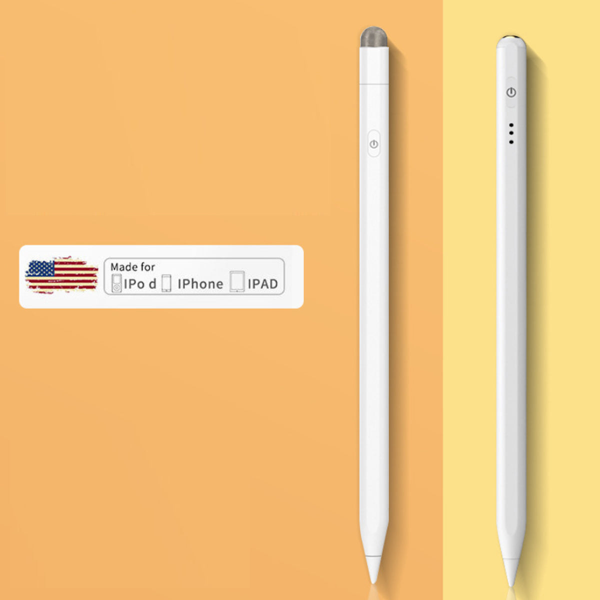 Digi Pencil for iPad and tablets, showcasing its sleek aluminum design and fine tip for precision drawing.