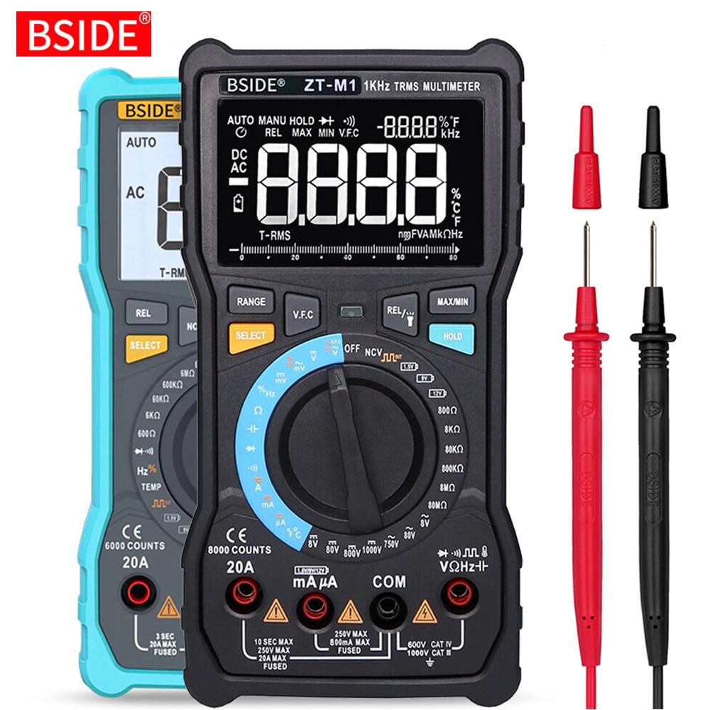 Digital Multimeter Professional True RMS 8000 with digital display and various measurement functions.