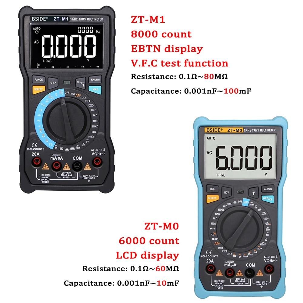 Digital Multimeter Professional True RMS 8000 with digital display and various measurement functions.