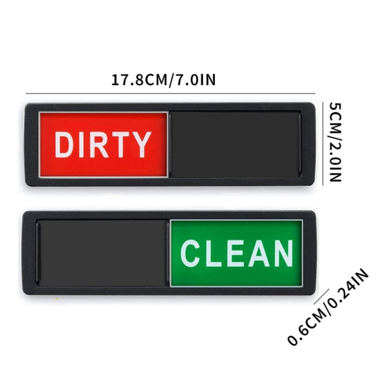 Double-sided Dishwasher Magnet Clean Dirty Sign with soft silicone backing, designed for easy visibility and compatibility with all dishwashers.