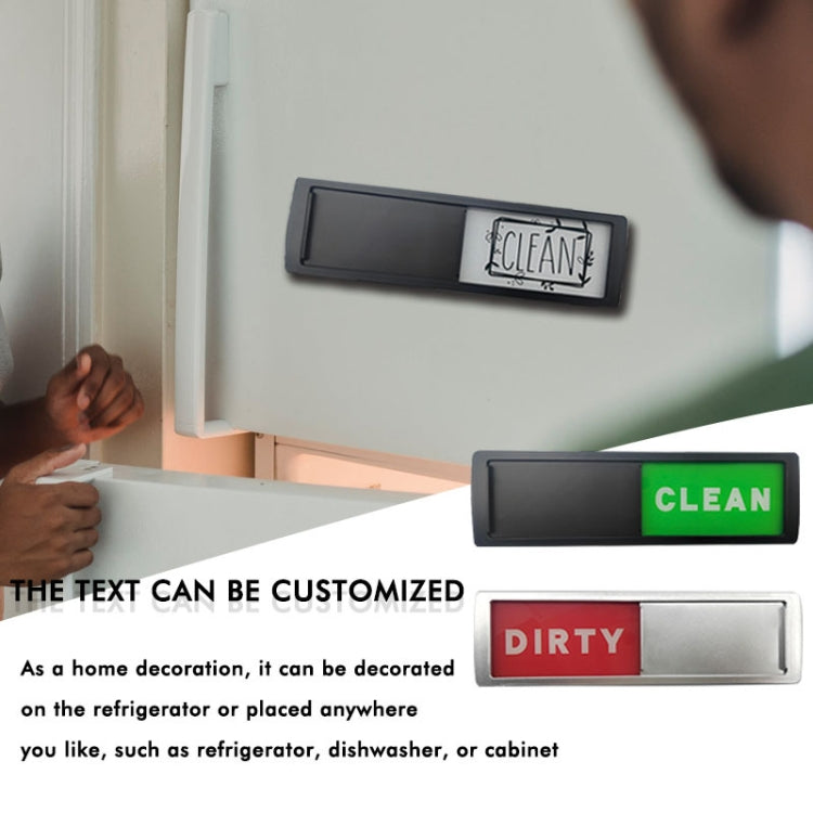 Double-sided Dishwasher Magnet Clean Dirty Sign with soft silicone backing, designed for easy visibility and compatibility with all dishwashers.