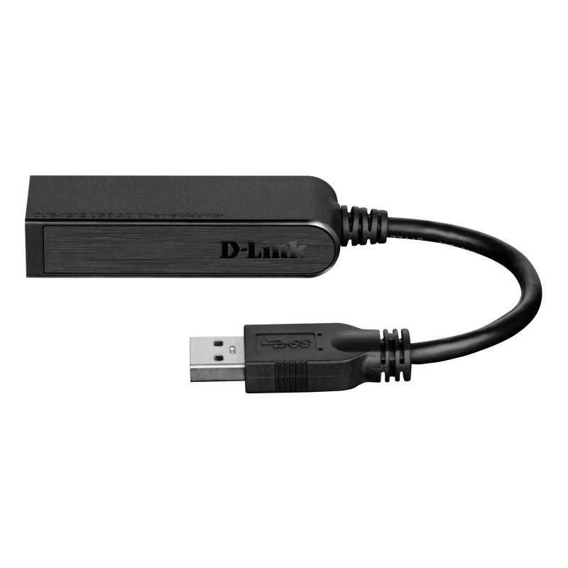 D-LINK DUB-1312 Enet Adapter showcasing its compact design and Ethernet port.