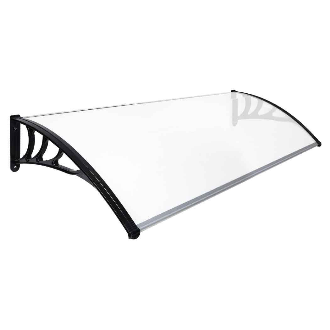 Stylish Door Window Awning Outdoor Canopy providing UV protection and rain cover, featuring a modern curved design and durable materials.