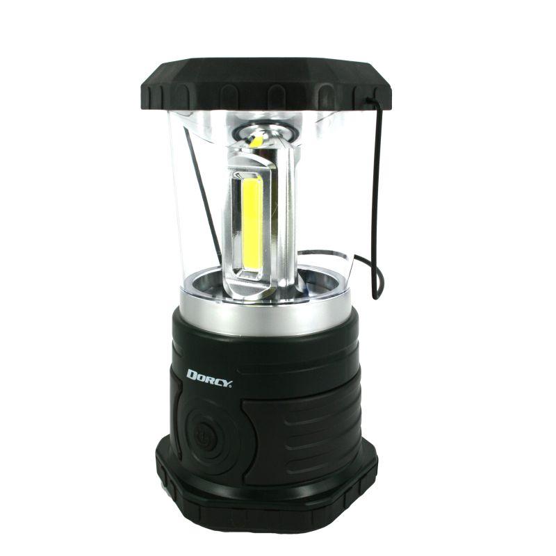 DORCY 1000 Lumen Lantern showcasing its bright light and durable design, perfect for outdoor use.