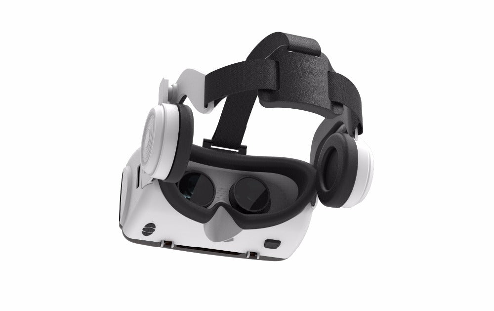 Dragon Magic G6 VR Gaming Stereo 3D Headset with adjustable straps and stereophonic earphones, designed for immersive gaming and video experiences.