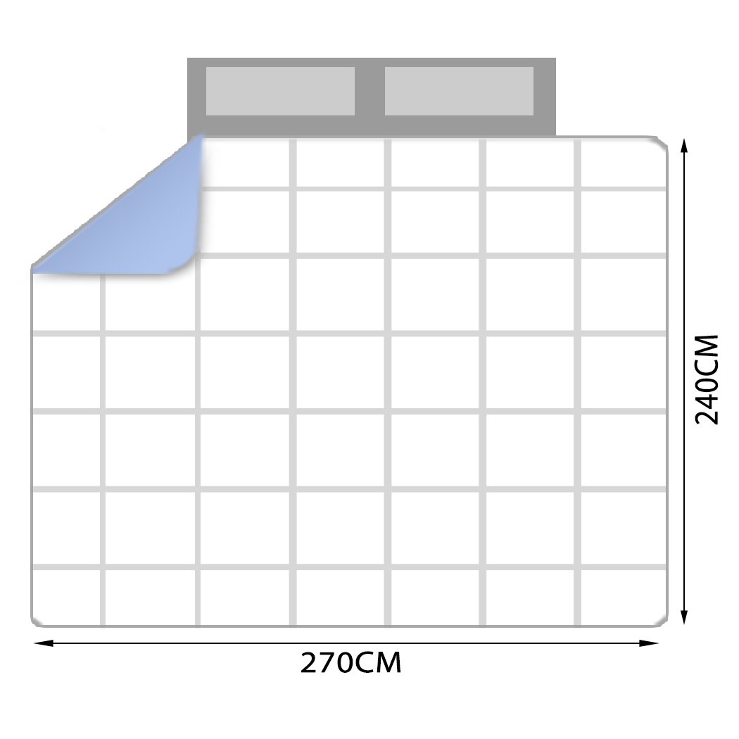 DreamZ 200GSM All Season Bamboo Quilt in white, showcasing its soft texture and elegant baffle box design, perfect for all seasons.