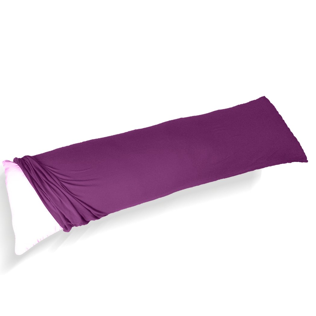 DreamZ Body Full Long Pillow in luxurious cotton cover, designed for maternity and pregnancy support, showcasing its long and soft structure.