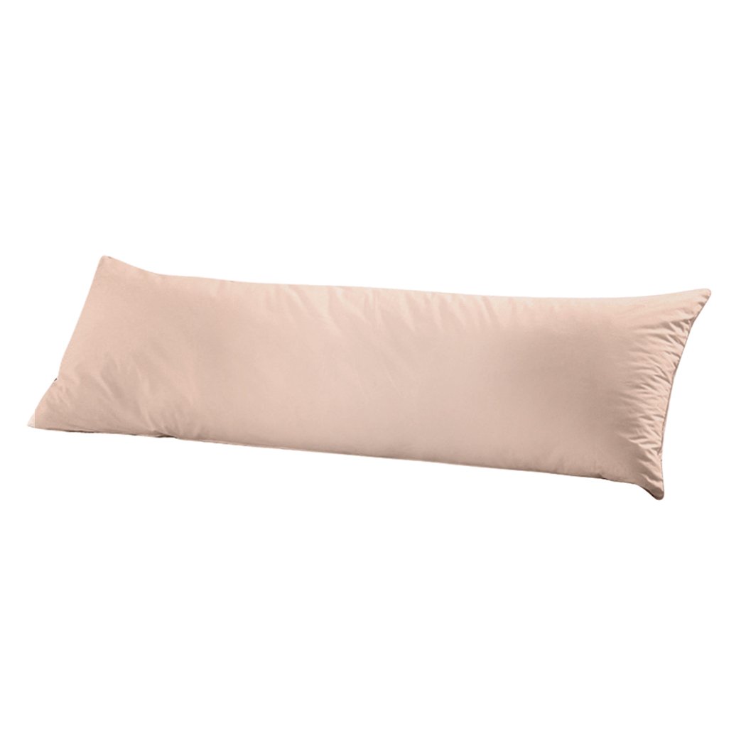 DreamZ Body Full Long Pillow in luxurious cotton, designed for maternity and pregnancy support, featuring a removable zip-off pillowcase.