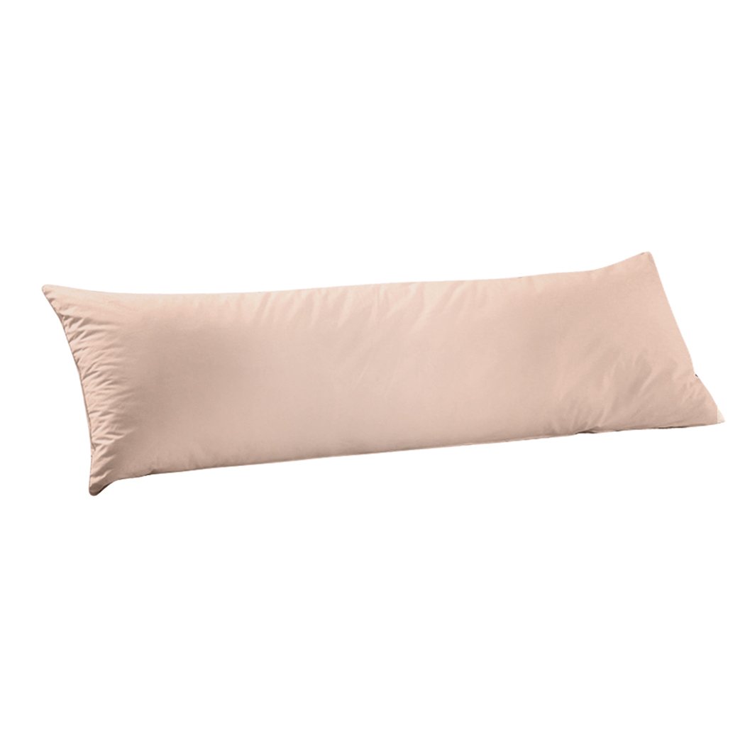 DreamZ Body Full Long Pillow in luxurious cotton, designed for maternity and pregnancy support, featuring a removable zip-off pillowcase.