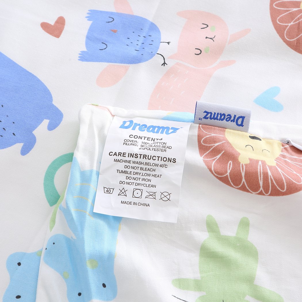 DreamZ Kids Warm Weighted Blanket with cartoon print cover, designed for calming and focus enhancement in children.