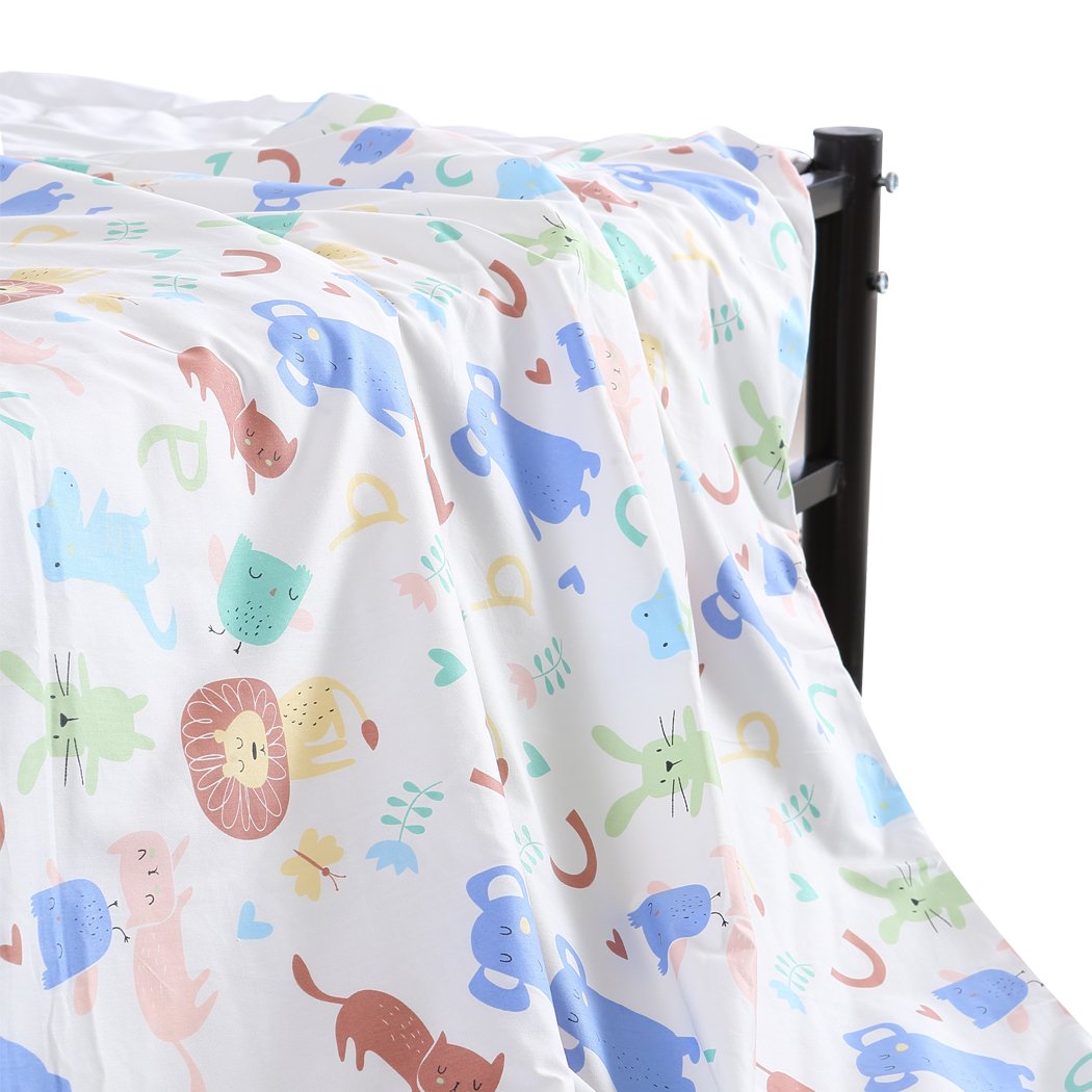 DreamZ Kids Warm Weighted Blanket with cartoon print cover, designed for calming and focus enhancement in children.