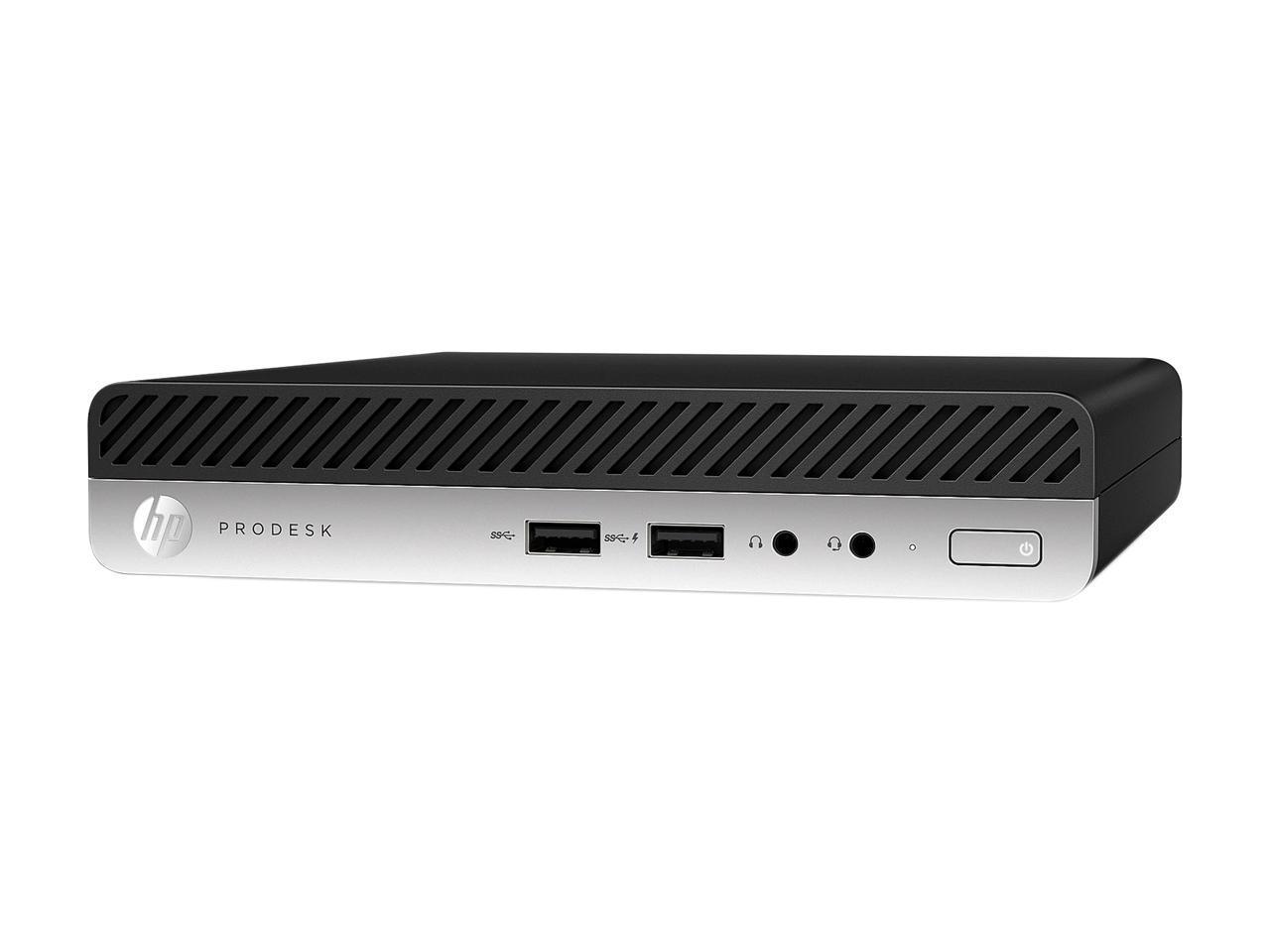 HP ProDesk 400 G5 Mini Desktop PC with Intel Core i5-9500T, 8 GB RAM, and 256 GB SSD.