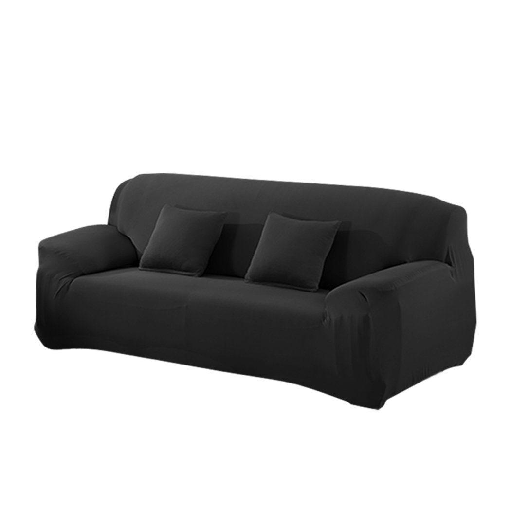 Easy Fit Stretch Couch Sofa Slipcover for 4-seater, showcasing its stretchable fabric and protective design.