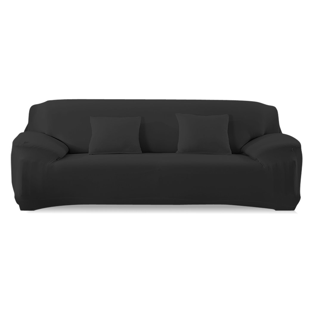 Easy Fit Stretch Couch Sofa Slipcover for 4-seater, showcasing its stretchable fabric and protective design.