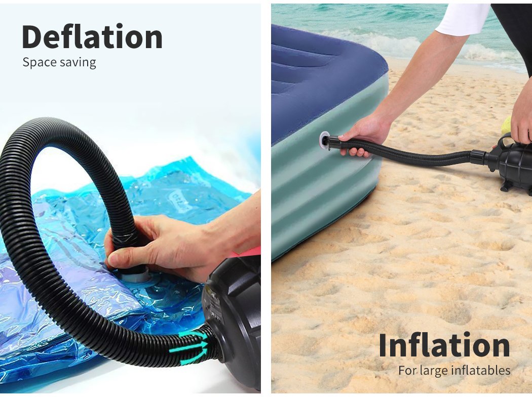 Vacuum for deflation and inflation.