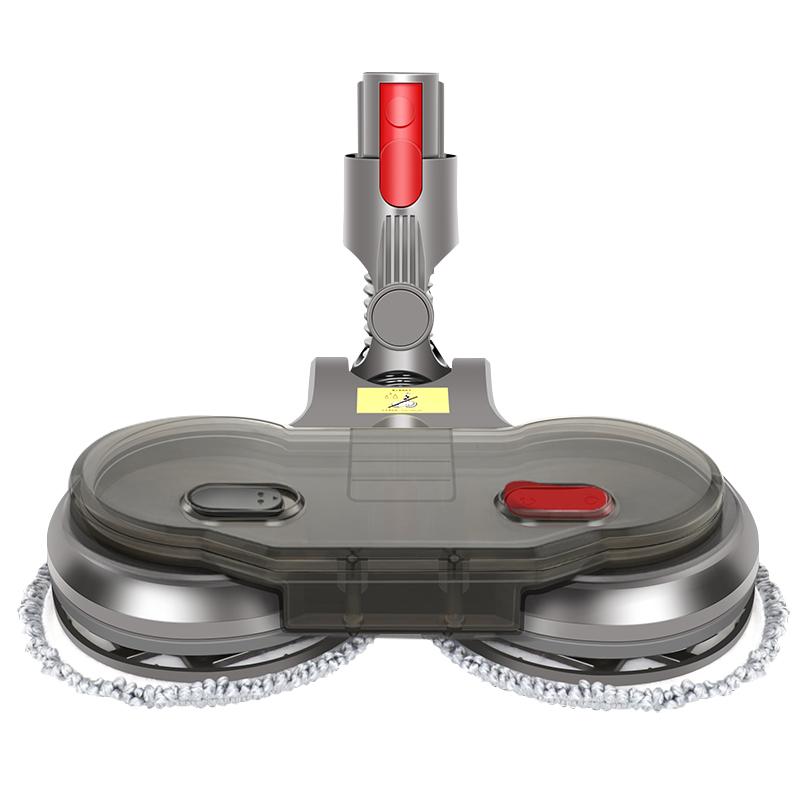 Electric Motorised Mop attachment for Dyson V7, V8, V10, V11, featuring a dual motor, detachable microfiber cloth, and 270° revolving head.