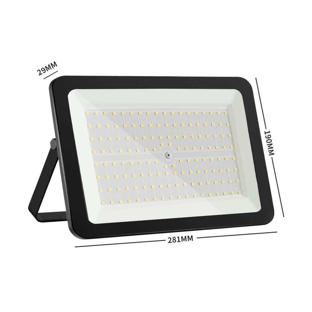 Emitto LED Flood Light 150W with adjustable frame and IP65 waterproof rating, ideal for outdoor use.