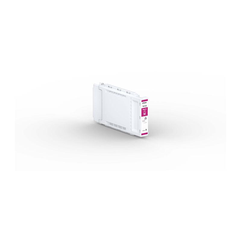 EPSON 110ml UltraChrome Magenta toner cartridge, showcasing vibrant magenta color and premium quality design.