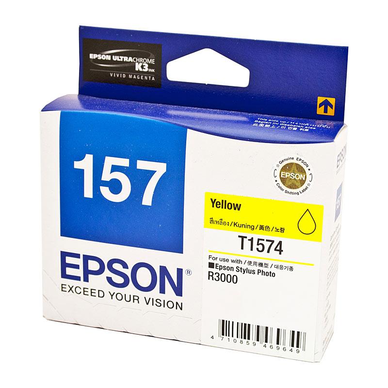 EPSON 1574 Yellow Ink Cartridge, a genuine toner cartridge designed for vibrant printing.