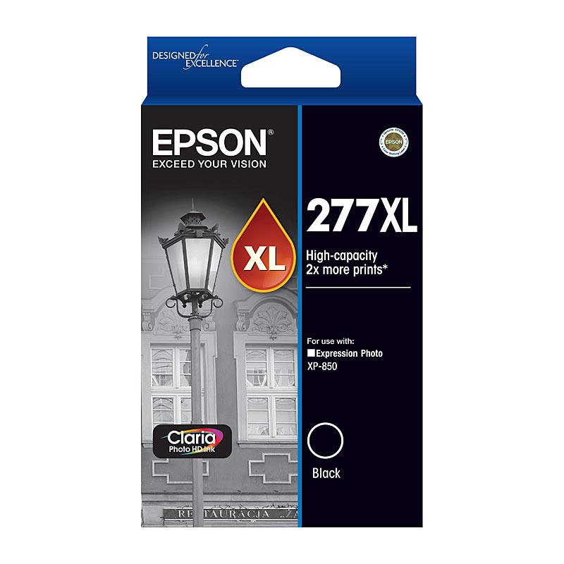 EPSON 277XL Black Ink Cartridge, a genuine ink cartridge designed for high-quality printing, compatible with various EPSON printers.