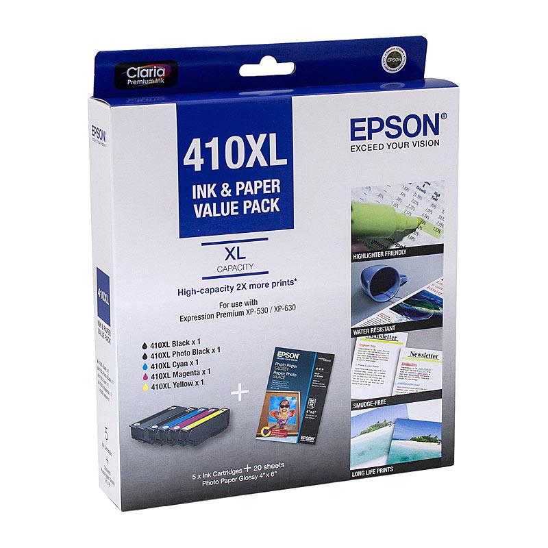 Epson 410XL Claria shops Black & 5 Color Pack