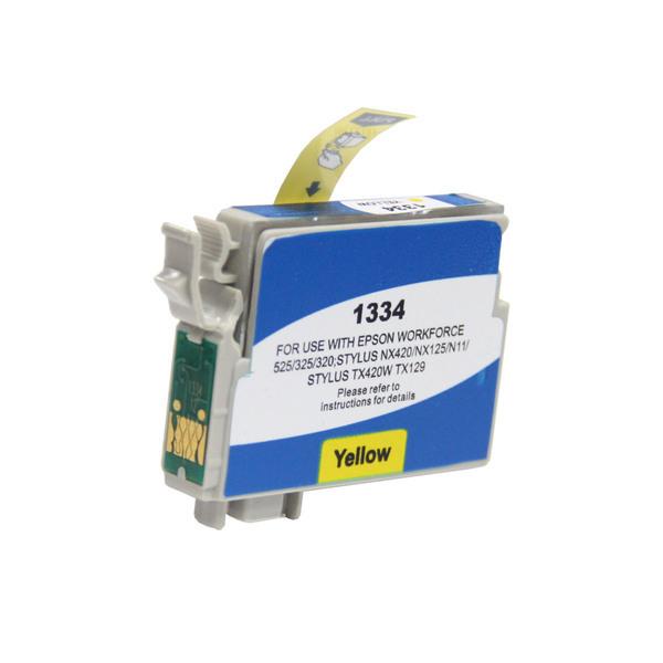 EPSON T1334 Pigment Yellow Compatible Inkjet Cartridge with vibrant yellow ink for high-quality printing.