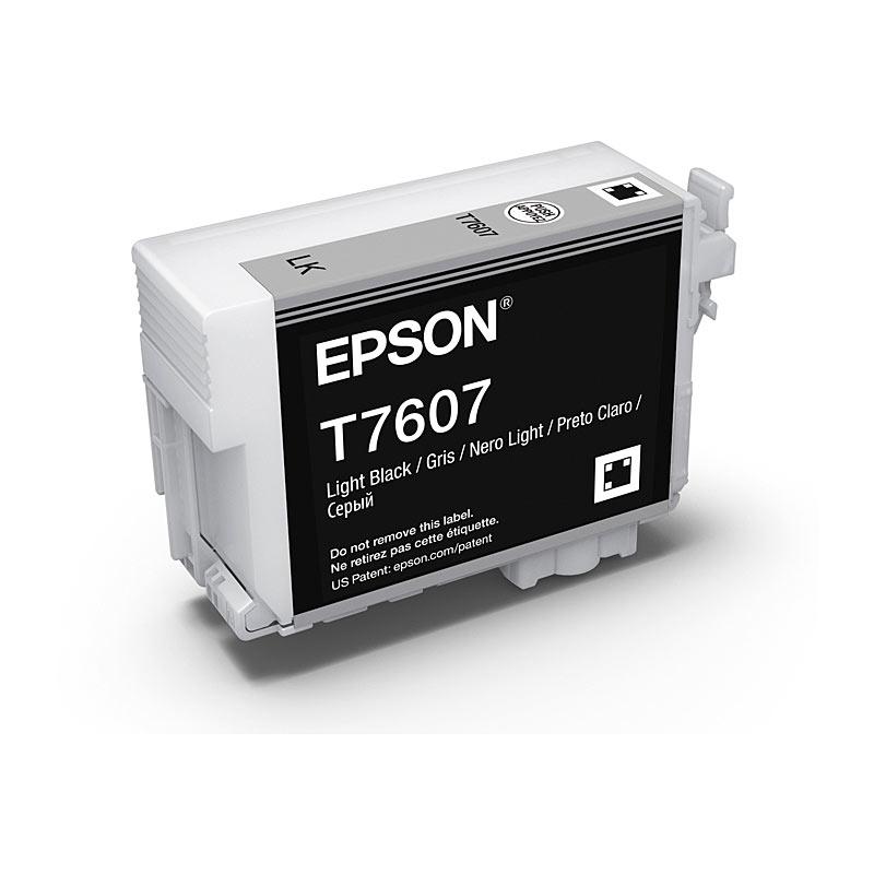 EPSON 760 Light Black Ink Cartridge, designed for high-quality printing with SC P600 printer, showcasing its sleek design and premium quality.