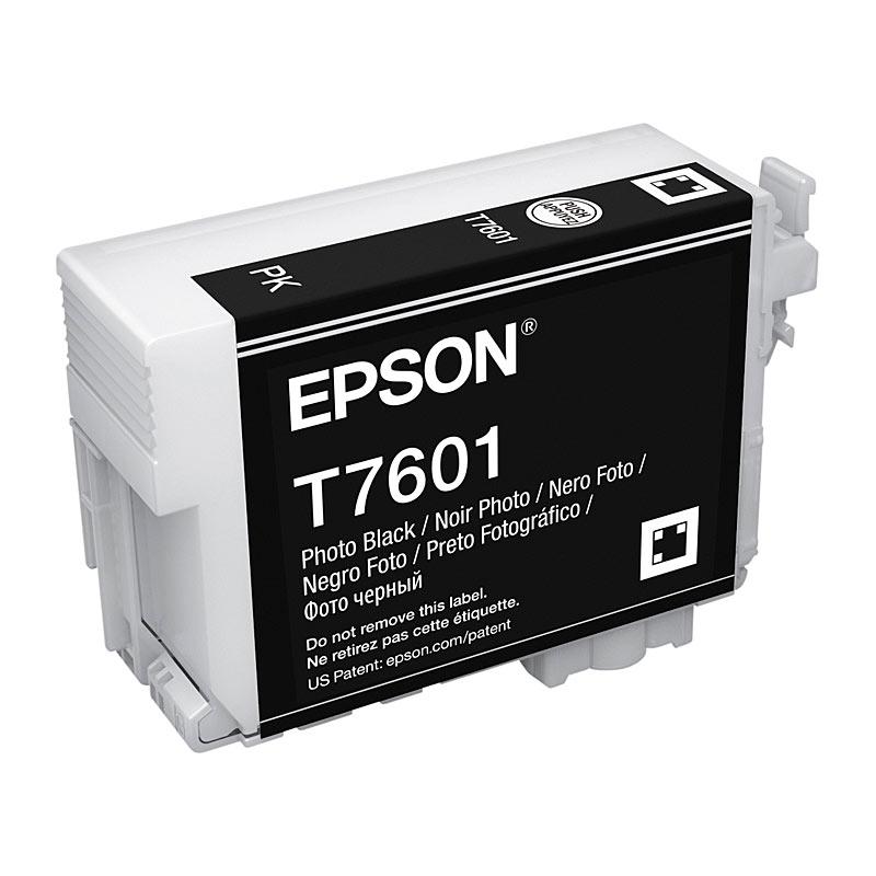 EPSON 760 Photo Black Ink Cartridge showcasing its sleek design and high-quality branding.