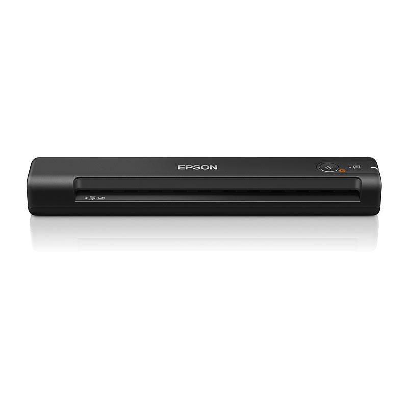 EPSON ES50 Portable Scanner showcasing its sleek design and compact size, ideal for mobile scanning.