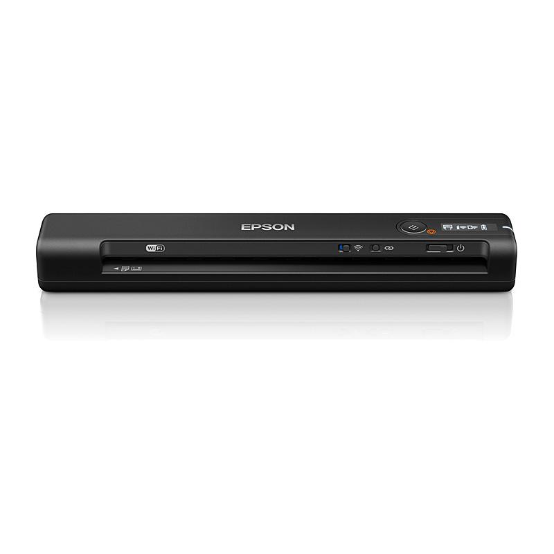 EPSON ES60W Portable Scanner showcasing its compact design and wireless features.