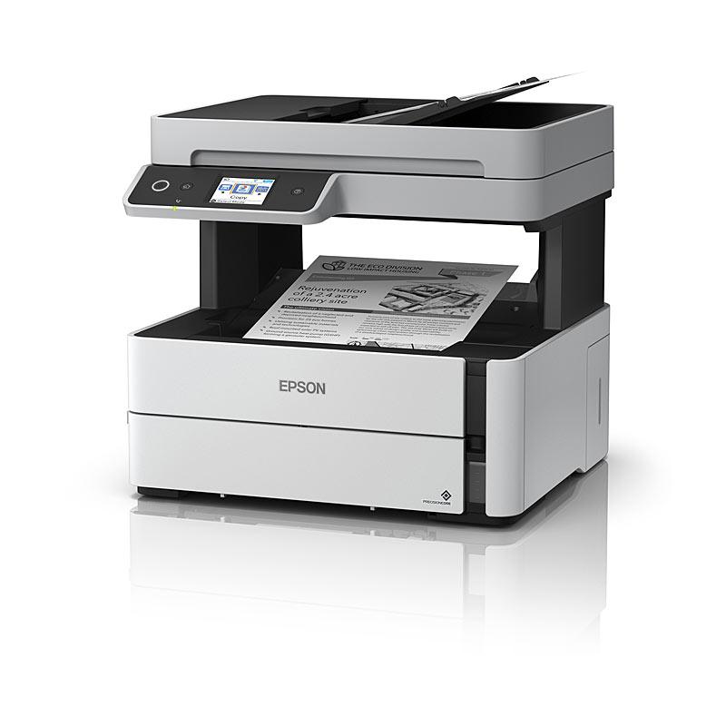 EPSON ETM3180 Inkjet MFP showcasing its sleek design and user-friendly interface.